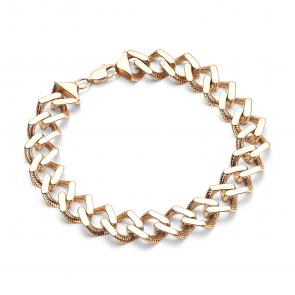 Золотой браслет ЮЗ Корона К1-FBLK 41 фото